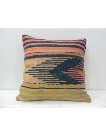 Vintage Turkish kilim pillow cover