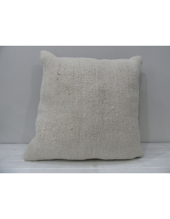 White handmade vintage Turkish pillow cover