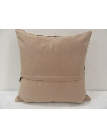 Vintage Handwoven Beige Kilim Pillow Cover
