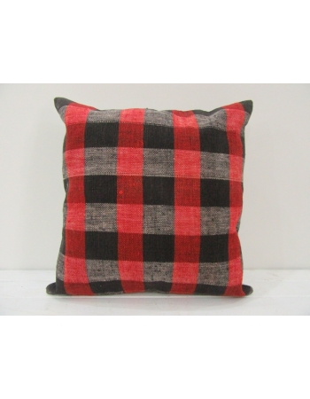 Vintage Red,Black and Gray Turkish Kilim Pillow cover