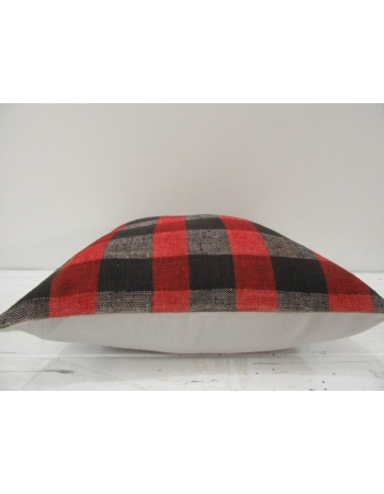 Vintage Red, black and gray Turkish Kilim Pillow cover