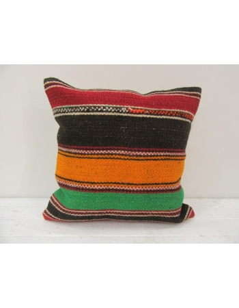 Vintage Handwoven Multicolor Turkish Kilim Pillow cover