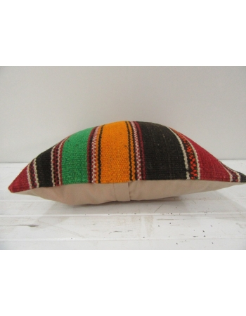 Vintage Handwoven Multicolor Turkish Kilim Pillow cover