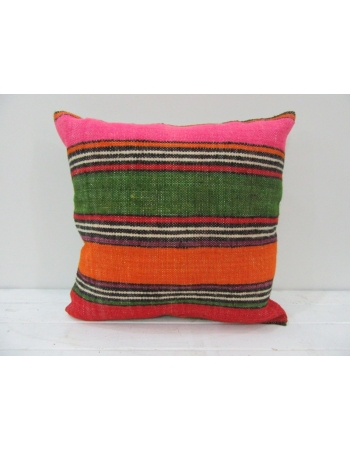 Vintage Colorful Turkish Kilim Pillow Cover