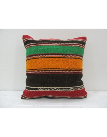 Vintage Handwoven Multicolor Turkish Kilim Pillow cover