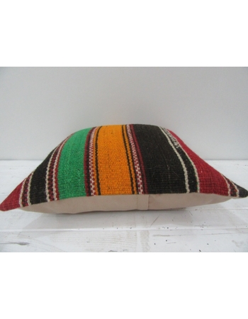 Vintage Handwoven Multicolor Turkish Kilim Pillow cover