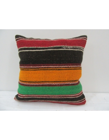 Vintage Handwoven Colorful Turkish Kilim Pillow cover