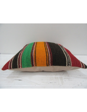 Vintage Handwoven Colorful Turkish Kilim Pillow cover