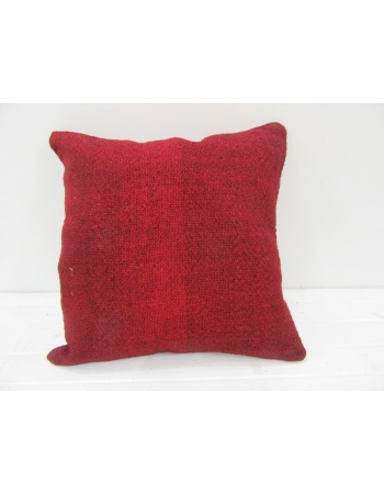 Vintage Handwoven Red Turkish Kilim Pillow cover