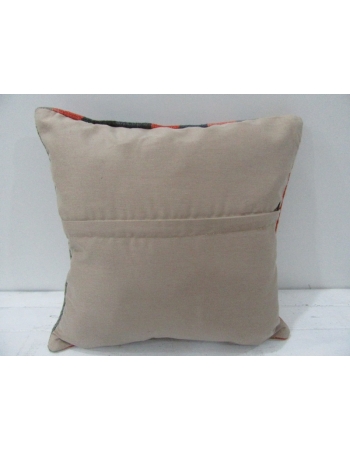 Vintage Handwoven Colorful Striped Turkish Kilim Pillow cover