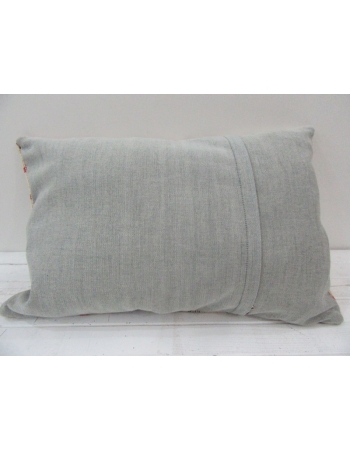 Vintage Handmade Beige and Coral Pillow Cushion Cover