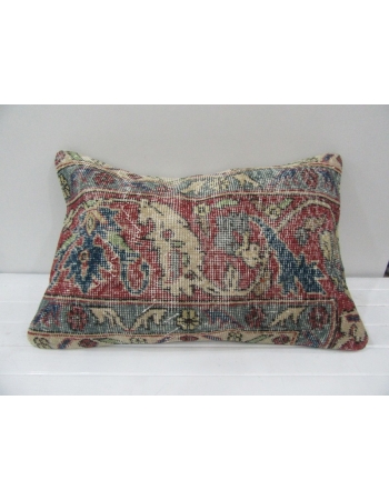 Vintage Handmade Distressed Floral Designed Pillow Cushion Cover