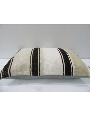 Vintage Handwoven Striped Kilim Cushion Cover