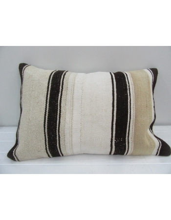Vintage Handwoven Striped Kilim Cushion Cover