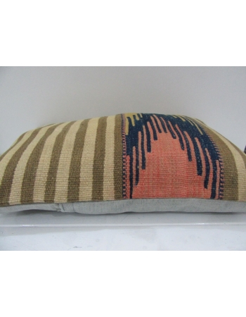 Vintage Handmade Colorful Striped Kilim Cushion Cover