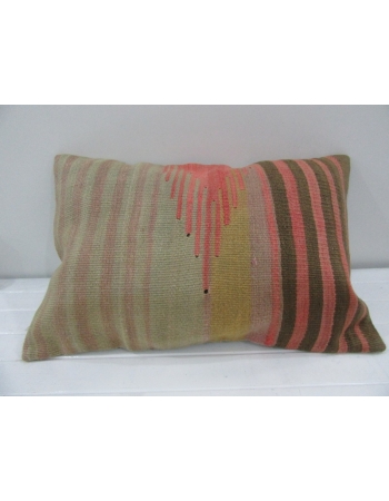 Vintage Handmade Colorful Striped Kilim Cushion Cover