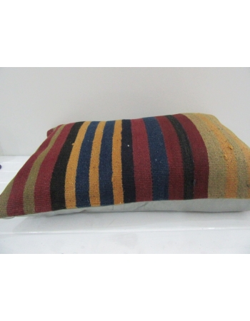 Vintage Handmade Colorful Striped Kilim Cushion Cover