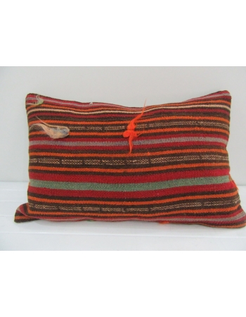 Vintage Handmade Colorful Striped Kilim Cushion Cover