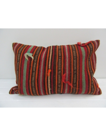 Vintage Handmade Colorful Striped Kilim Cushion Cover