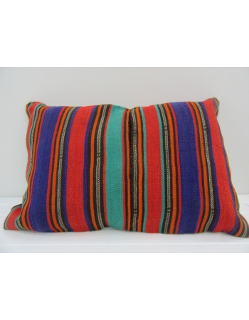 Vintage Handmade Colorful Striped Kilim Cushion Cover