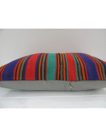 Vintage Handmade Colorful Striped Kilim Cushion Cover