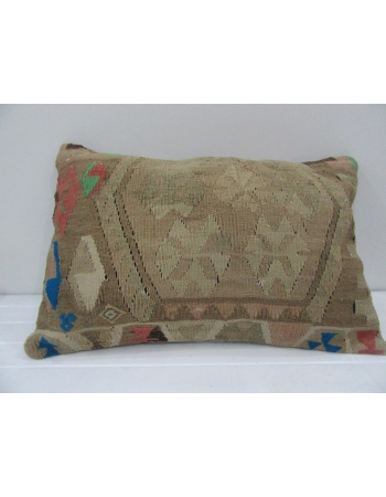 Vintage Handmade Beige Kilim Cushion Cover