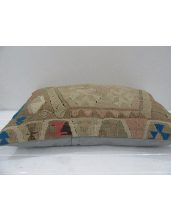 Vintage Handmade Beige Kilim Cushion Cover