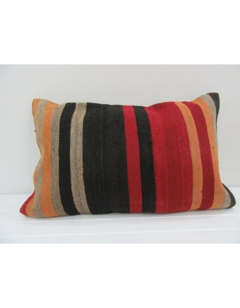 Vintage Handmade Colorful Striped Kilim Cushion Cover