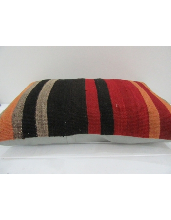 Vintage Handmade Colorful Striped Kilim Cushion Cover