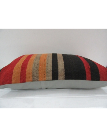 Vintage Handmade Colorful Striped Kilim Cushion Cover
