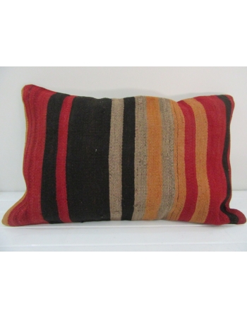 Vintage Handmade Colorful Striped Kilim Cushion Cover