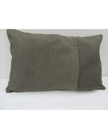 Vintage Handmade White Striped Gray Kilim Cushion Cover
