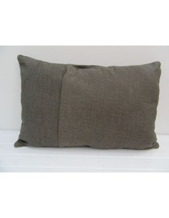 Vintage Handmade White Striped Gray Kilim Cushion Cover