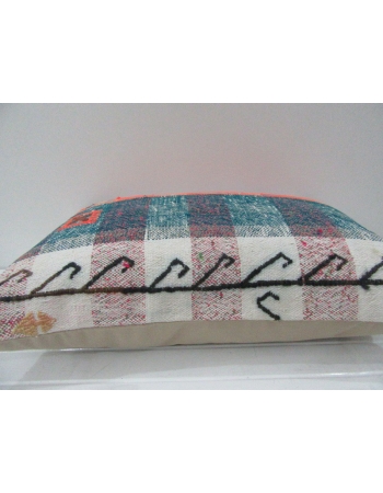 Vintage Handmade Happy Color Striped Kilim Cushion Cover