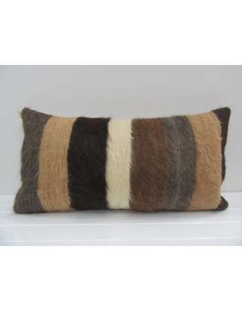 Vintage Handmade Striped Natural Turkish Kilim Pillow Cover