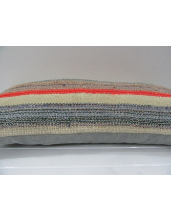 Vintage Multicolor Striped Turkish Kilim Pillow Cover