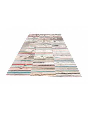 Colorful Striped Kilim Textiles - 6`1