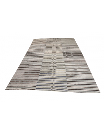 Vintage Striped Kilim Textiles - 6`2