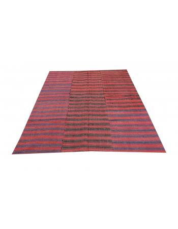 Striped Vintage Kilim Texties - 5`9