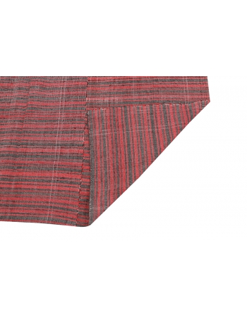 Red & Brown Vintage Kilim Textiles - 6`11