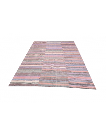 Vintage Colorful Kilim Textiles - 6`8