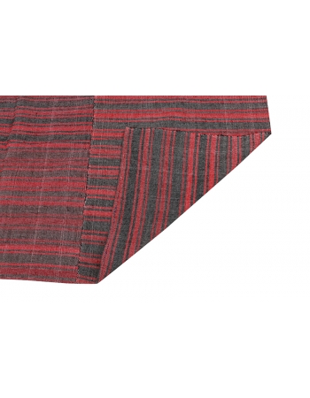 Red & Black Vintage Kilim Textiles - 7`7
