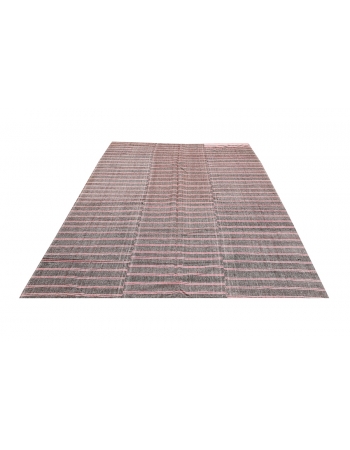 Pink & Brown Kilim Textiles - 6`7