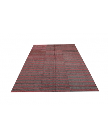 Red & Brown Vintage Kilim Textiles - 6`0