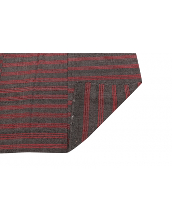 Red & Brown Vintage Kilim Textiles - 6`0