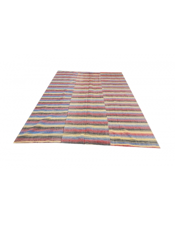 Striped Vintage Kilim Textiles - 6`8