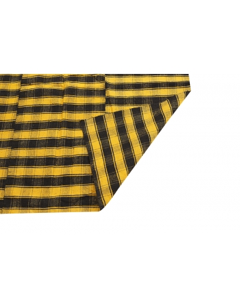 Yellow & Black Kilim Textiles - 4`11