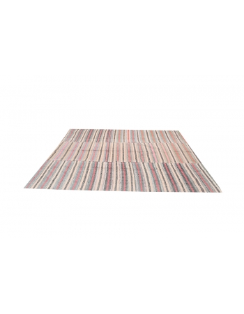 Striped Vintage Kilim Textiles - 6`7