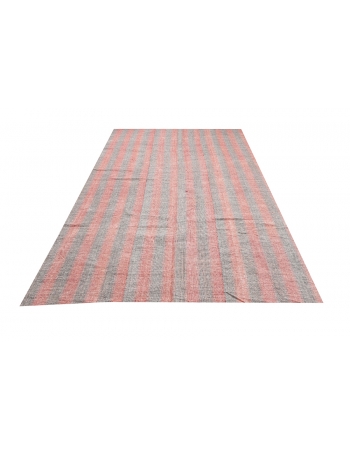 Red & Gray Kilim Textiles - 6`1