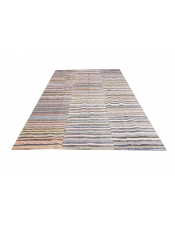 Striped Vintage Kilim Textiles - 6`6